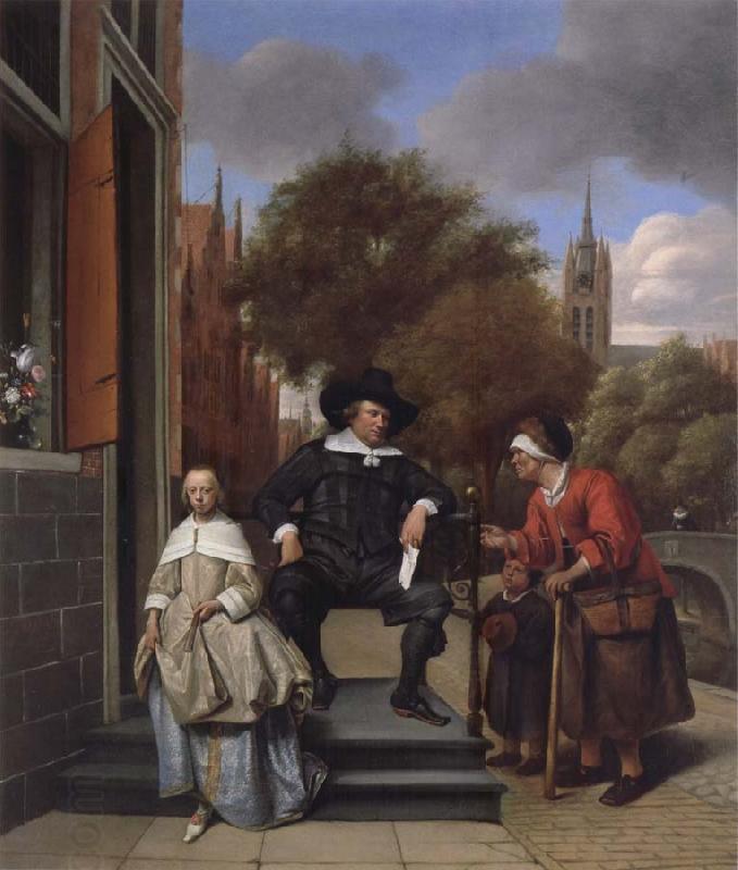 Jan Steen A Delf burgher and his daughter China oil painting art